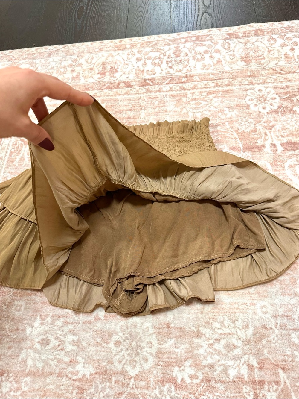 NWOT 🤎 Skort With Ruffles & Built In Shorts - Picture 4 of 7